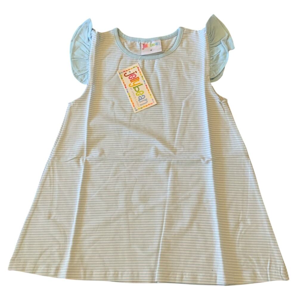 Jellybean‎ by Smock Candy Olivia Flutter Top- Stripe NWT size 8
